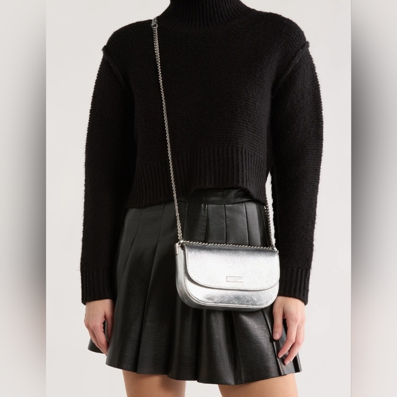 NWT Kate Spade Krista metallic chain flap crossbody bag - Picture 3 of 9